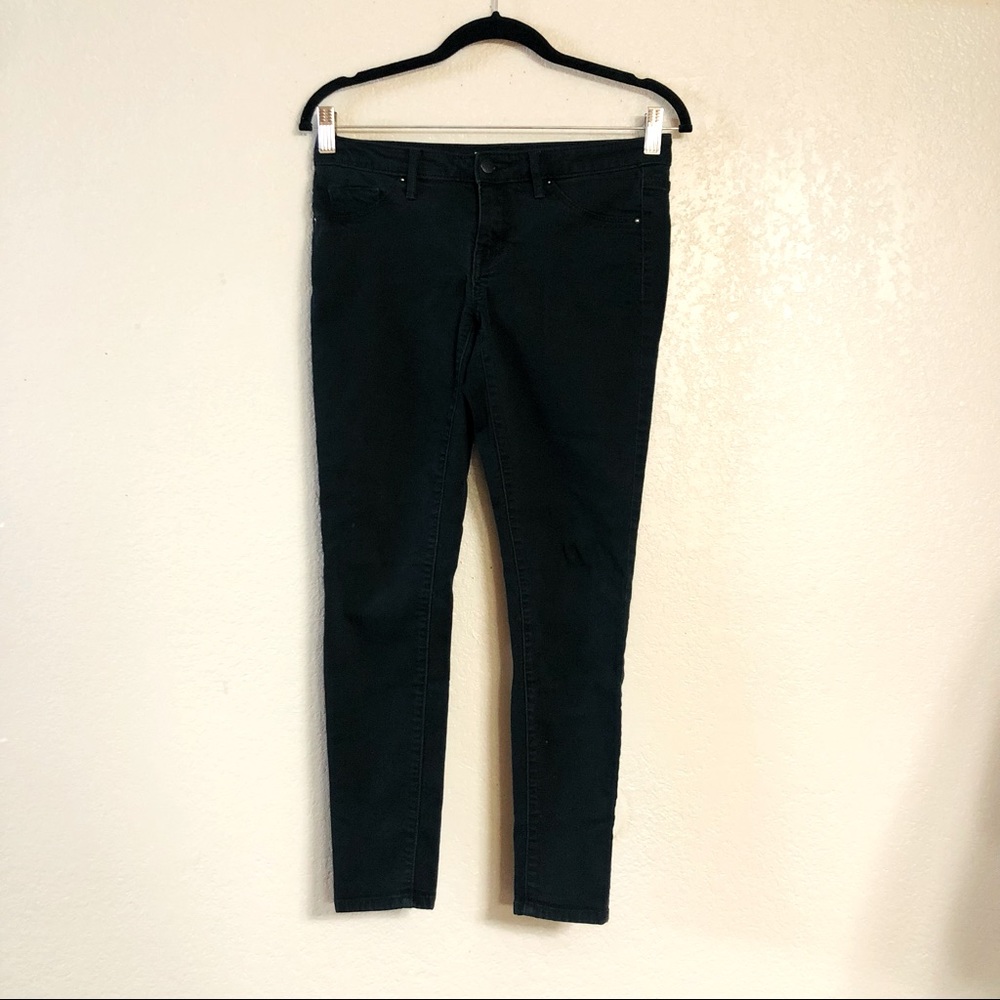 Mossimo Black Midrise Stretch Denim Jeggings 4/27S
